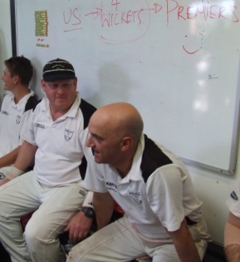 The whiteboard message from the tea break on the final day was crystal clear: We carried it out, and we won! L-R Jack Newman, Simon Thornton and Lou Raffaele.