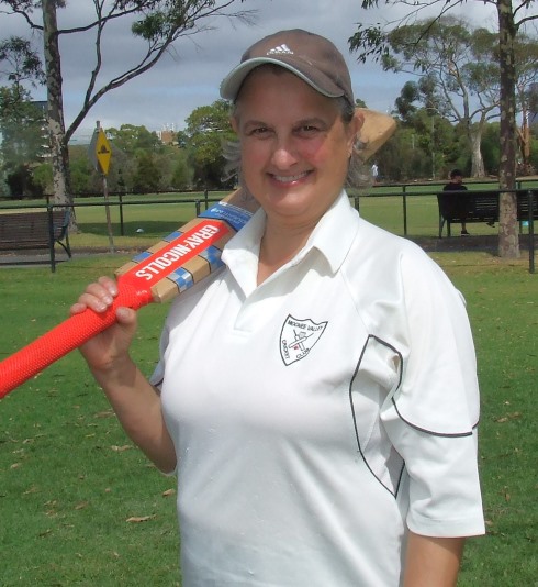 Sandra Verschoor wielded the willow to great effect - her 77not out got us into the finals.
