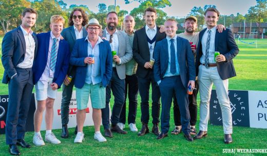 Some of the enthusiastic punters at our Yabby Races: L-R Nick Dachs, Zac Nilsson, Anthony Cafari, Tony Nilsson, Steve Hazelwood, John Talone, Sam Younghusband, Jack Moon, Brayden McGregor and Luke Brock.